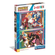 Sonic Ariciul Puzzle Clementoni 2x60 buc