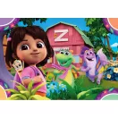 Dora Exploratoarea Garden Puzzle Clementoni 2x20 de piese