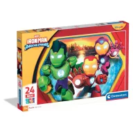   Avengers Hero Squad Iron Man și Super Echipa 24-Piese Maxi Puzzle Clementoni