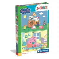 Purcelușa Peppa Family Fun Puzzle Clementoni 2x60 de piese