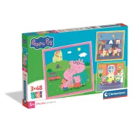 Purcelușa Peppa Family Puzzle Clementoni 3x48 pcs
