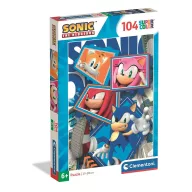 Sonic Ariciul puzzle de 104 piese Clementoni
