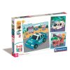 Vehicul Rescue Puzzle 3x48 de piese Clementoni