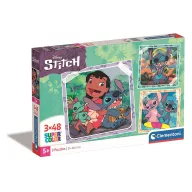   Disney Lilo și Stitch Music Cântând la chitară puzzle 3x48 pcs Clementoni