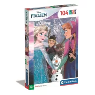   Disney Regatul de gheață Holding Hands puzzle Clementoni de 104 piese