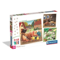 Farm  Moments puzzle 3x48 piese Clementoni