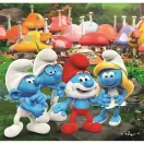 Strumfii Puzzle Clementoni 3x48 de piese