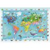 Animale Wildlife Hartă puzzle maxi Clementoni cu 60 de piese