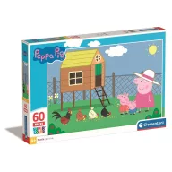   Purcelușa Peppa Chicken Coop Puzzle maxi Clementoni de 60 de piese