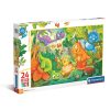Dinozaur Happy Oasis Puzzle maxi cu 24 de piese Clementoni