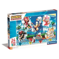   Sonic Ariciul Green Hill Puzzle maxi Clementoni de 24 de piese