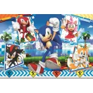 Sonic Ariciul Green Hill Puzzle maxi Clementoni de 24 de piese