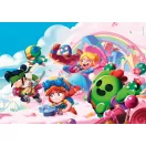 Brawl Stars Rainbow Puzzle Clementoni cu 180 piese