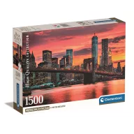   Orașe East River New York puzzle Compact cu 1500 de piese Clementoni