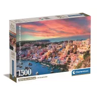   Orașe Procida Island Puzzle Compact Italia 1500 de piese Clementoni
