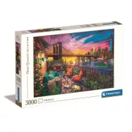   Orașe Balcony Sunset  Puzzle New York 3000 piese de Clementoni