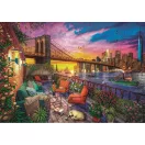 Orașe Balcony Sunset  Puzzle New York 3000 piese de Clementoni