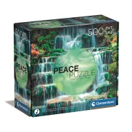   Colorat Flow Cascadă 500 de bucăți puzzle Peace Clementoni