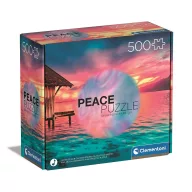   Colorat Paradise Puzzle 500 piese Apus de soare de Peace Clementoni