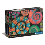 Colorat Curly Tails 500 buc Compact Puzzle Clementoni