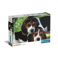  Animale Beagles Close Together Puzzle cu câini 500 de piese Clementoni