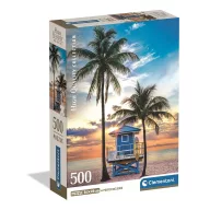   Orașe Miami Beach Puzzle compact Florida de 500 de piese Clementoni