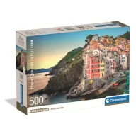   Orașe Riomaggiore Italia puzzle compact de 500 de piese Clementoni