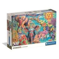   Animale Carnival Elefant Puzzle Compact 500 de piese Clementoni
