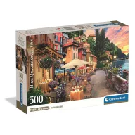   Orașe Lake Como Italia Puzzle Compact de 500 de piese Clementoni