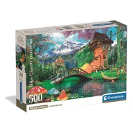   Cal Old Shoe House Casă de basm 500 buc Compact Puzzle Clementoni