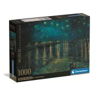   Artă Starry Night Over the Rhône Puzzle Clementoni Compact de 1000 de piese