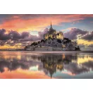 Orașe Mont-Saint Michel Franța puzzle compact de 1000 de piese Clementoni