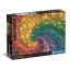 Colorat Whirl flori 1000 bucăți Compact puzzle Clementoni