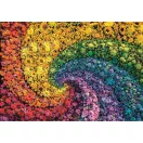 Colorat Whirl flori 1000 bucăți Compact puzzle Clementoni