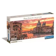   Orașe Canal Grande Italia 1000 de piese puzzle panoramic Compact Clementoni