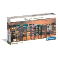  Orașe Bright Puzzle Amsterdam 1000 de piese panoramic Compact Clementoni