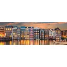 Orașe Bright Puzzle Amsterdam 1000 de piese panoramic Compact Clementoni