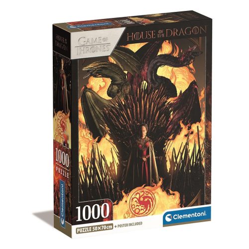 Casa Dragonului Throne Puzzle Clementoni de 1000 de piese