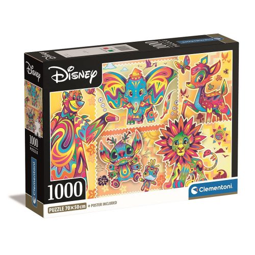 Disney Classics Boho Style Puzzle Compact Clementoni cu 1000 de piese