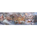 Crăciun Getting Ready puzzle panoramic de 1000 de piese Clementoni