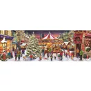 Crăciun Village i falu puzzle panoramic de 1000 de piese Clementoni