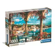   Orașe View of Lake Como Italia 1000 de piese Puzzle Compact Clementoni