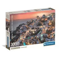 Orașe Santorini Grecia 1000 piese puzzle Compact Clementoni