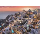 Orașe Santorini Grecia 1000 piese puzzle Compact Clementoni