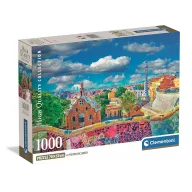 Orașe Park Güell Puzzle Barcelona 1000 de piese Clementoni