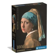   Artă Girl with a Pearl Earring Puzzle Clementoni Compact de 1000 de piese