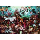 Artă Bruegel Căderea îngerilor rebeli puzzle Compact de 1000 de piese Clementoni