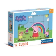   Purcelușa Peppa Nature Class Cuburi de poveste Clementoni, set de 12