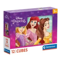   Prințesele Disney Happy Space cuburi de poveste 12 bucăți Clementoni