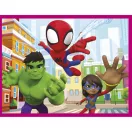 Omul Păianjen Spidey set de cuburi cu povești, 12 bucăți, Clementoni